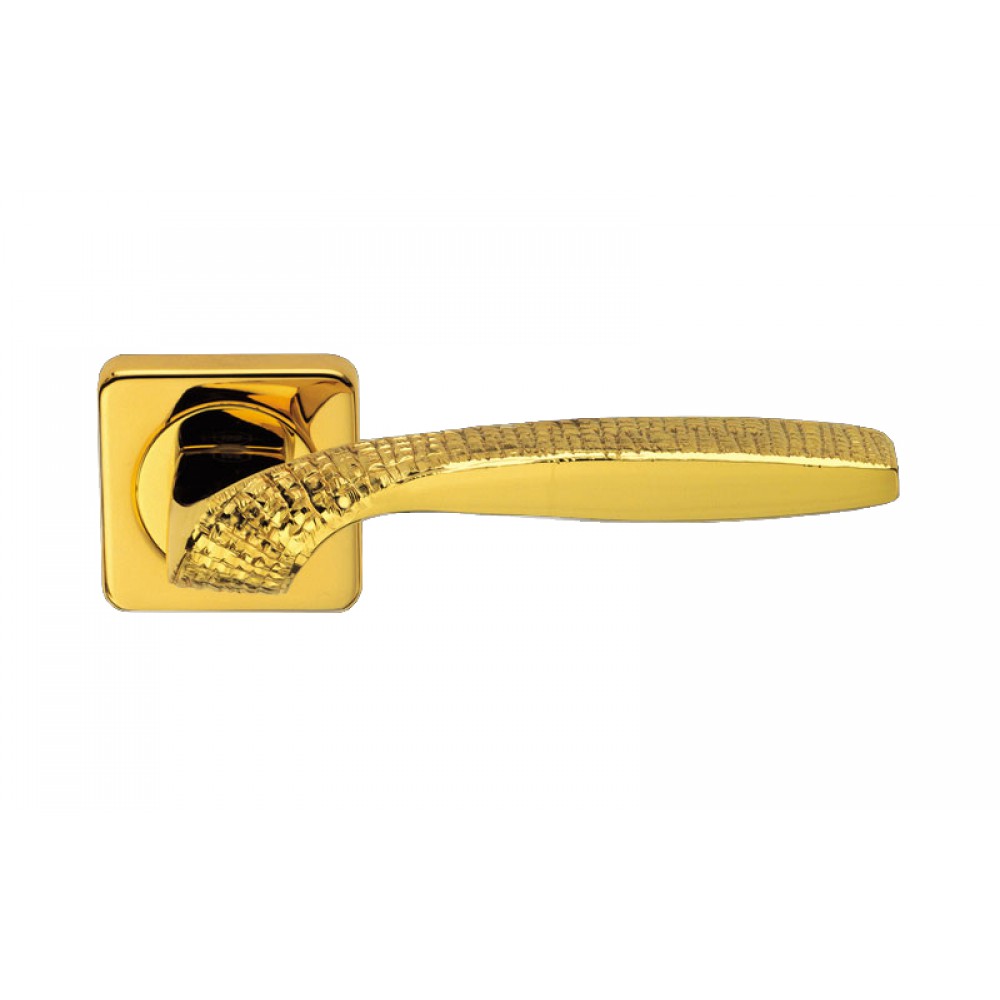 Quadrata Stone Jewellery PFS Pasini Door Handle with Rose and Escutcheon