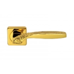 Quadrata Stone Jewellery PFS Pasini Door Handle with Rose and Escutcheon