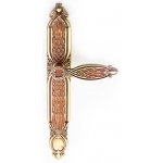 Antique Style Galbusera Door Handle with Plate