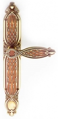 Ramses Classique PFS Pasini Brass Door Handle on Plate