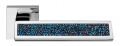 Riflesso Blue Rocks Door Handle on Rosette Linea Calì Crystal