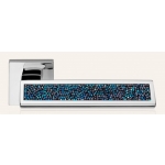 Riflesso Blue Rocks Door Handle on Rosette Linea Calì Crystal