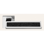 Riflesso Jet Rocks Door Handle on Rosette Linea Calì Crystal