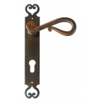 Rome Galbusera Door Handle with Plate