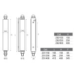 Long Nylon Guide Rollers for Sliding Gates Brevetti Adem