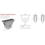 Wheel with External Support for Sliding Gate Adem