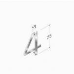 pba 2045 WC Pictogram in Stainless Steel AISI 316L