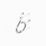 pba 2045 WC Pictogram in Stainless Steel AISI 316L