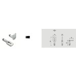 Lock for Sliding Wooden Doors with Driver Reguitti S01SR50T