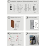 Lock for Sliding Wooden Doors with Driver Reguitti S01SR50T