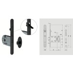 Lock for Sliding Wooden Doors with Driver Reguitti S01SR50T