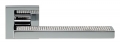 Sintesi Mesh Polished Chrome Door Handle on Rosette Linea Calì Crystal