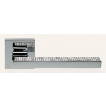 Sintesi Mesh Polished Chrome Door Handle on Rosette Linea Calì Crystal