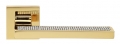 Sintesi Mesh Gold Plated Door Handle on Rosette Linea Calì Crystal