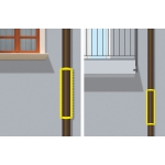 Barrier Anti Intrusion Rainbow Grimpo Bollard with Spikes for Balcony or Terrace