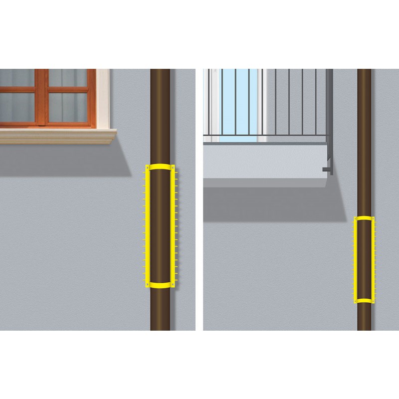 Barrier Anti Intrusion Rainbow Grimpo Bollard with Spikes for Balcony or Terrace