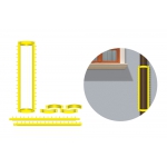 Barrier Anti Intrusion Rainbow Grimpo Bollard with Spikes for Balcony or Terrace