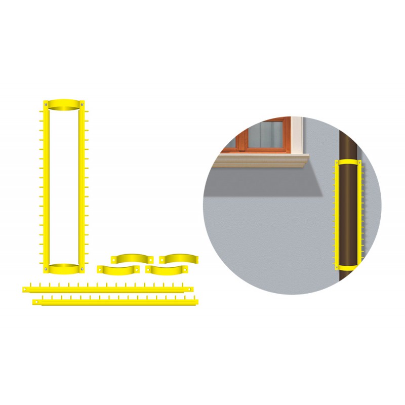 Barrier Anti Intrusion Rainbow Grimpo Bollard with Spikes for Balcony or Terrace