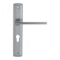 Slim Door Handle on Plate by Linea Calì