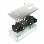 Speedy M25 Floor Spring Door Closer Exterior Interior Different Measures SpeedyByCasma