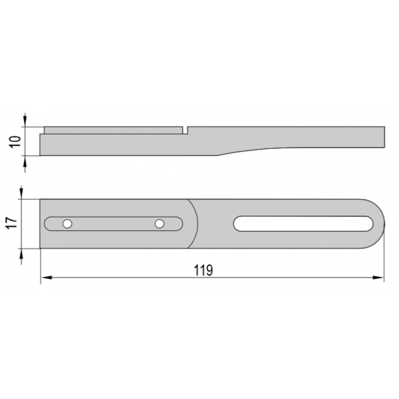 Bracket Extension for Zelus Automatic Universal Shutter-Stop Pettiti Giuseppe