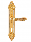 Tiffany Mesh Linea Calì Door Handle on Plate with Swarovski