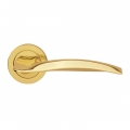 Wind Design Manital Polished Brass Pair of Door Lever Handles