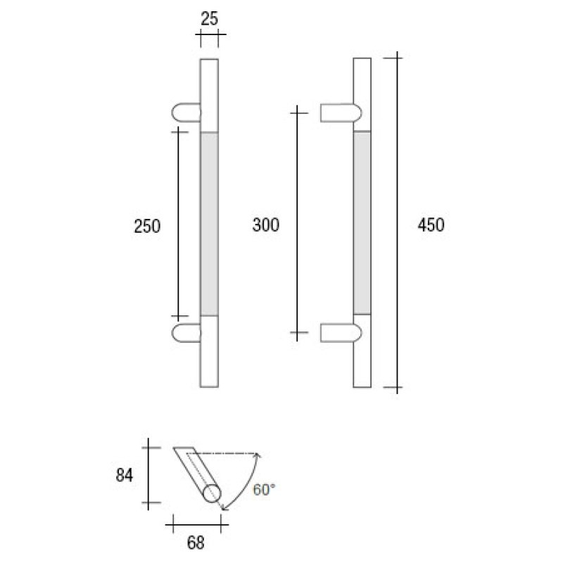 YOD.500 pba Handle Leather and stainless steel AISI 316L