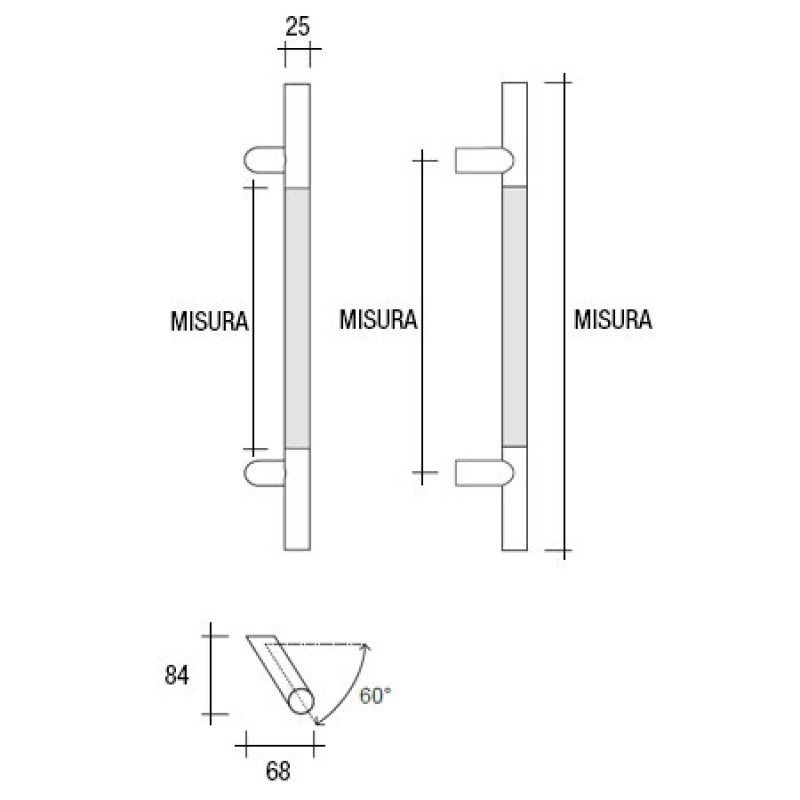 YOD.500 pba Handle Leather and stainless steel AISI 316L
