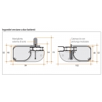Mosquito Net Bettio Beta 2 Stops Cassone rounded Side Scrolling