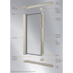 Mosquito Net Bettio Beta 2 Stops Cassone rounded Side Scrolling