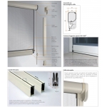 Mosquito Net Bettio range Click-Clack Cassone rounded Vertical Chain