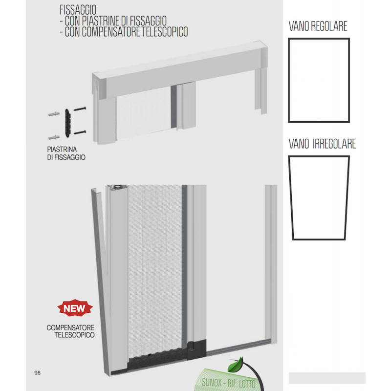 Mosquito Net Jolly 2 Ante Spring Controlled Closing Zanzar Sistem