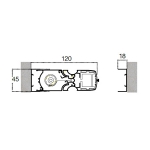 Mosquito Net Without Ground Guide for French Doors with 1 Leaf Free Zanzar Type