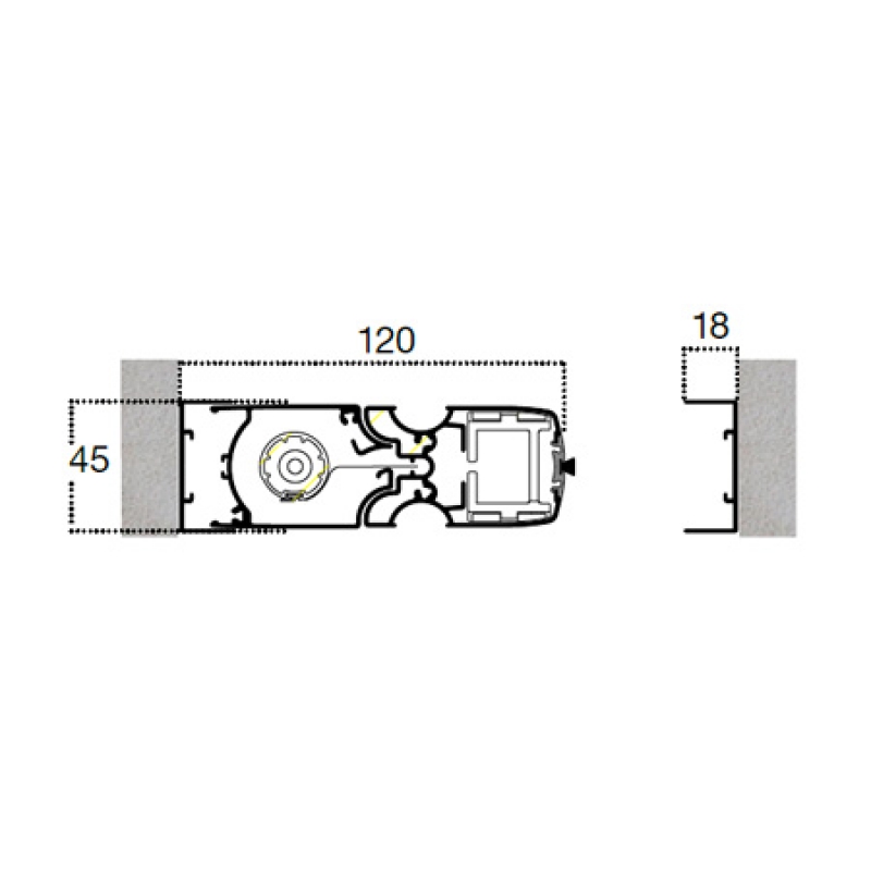Mosquito Net Without Ground Guide for French Doors with 1 Leaf Free Zanzar Type