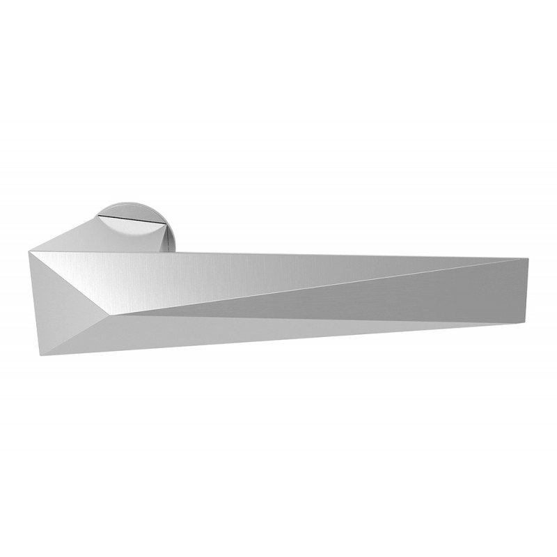 Twee Contemporary Door Handle on Rosette by Designer Massimo Cavana for Mandelli