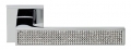 Zen Mesh Linea Calì Polished Chrome Door Handle with Swarovski